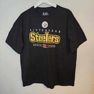 Pittsburgh Steelers Black T-Shirt NFL Team Apparel Short Sleeve Unisex Football